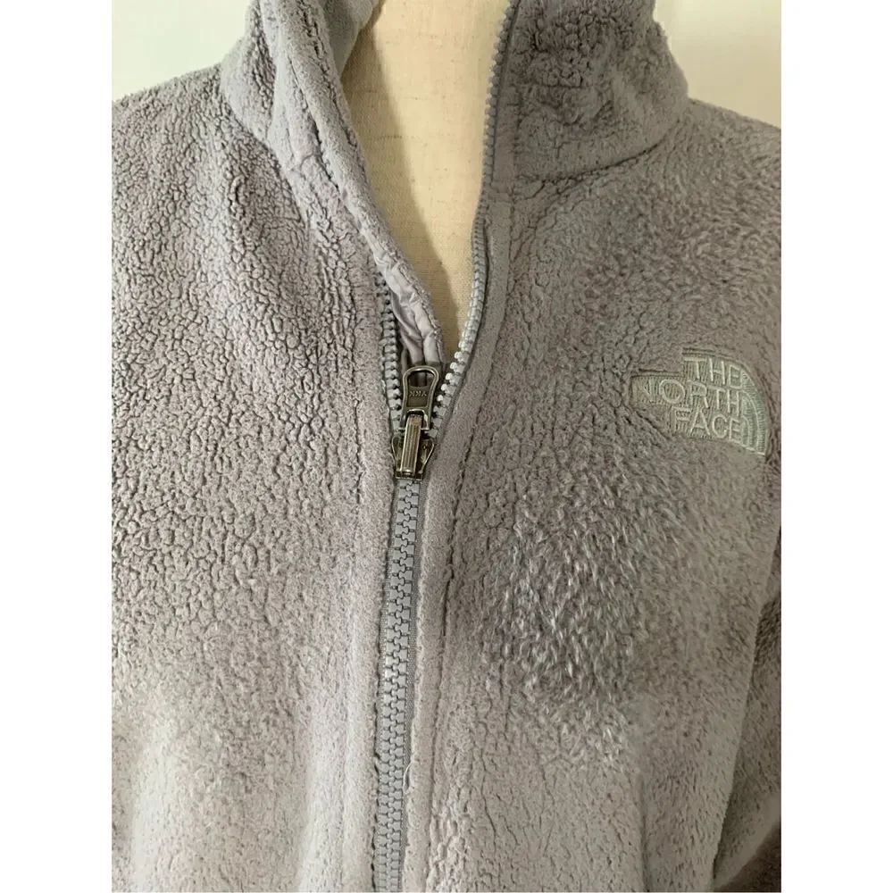 North face gray women’s fleece jacket medium - Picture 2 of 5